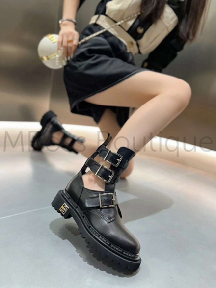 Женские ботинки Givenchy (Живанши) на высокой подошве люкс класса