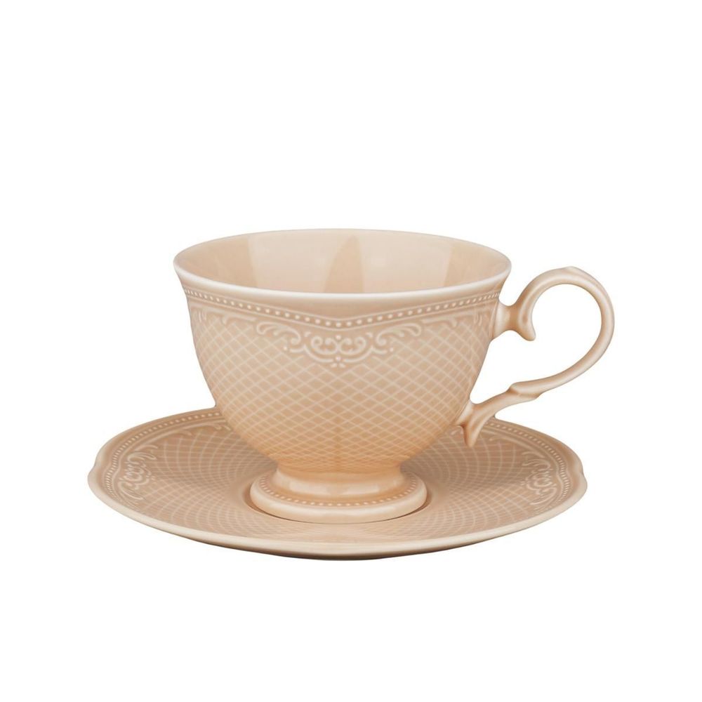 Чайная пара 250 мл, фарфор,серия &quot;Aristocrat-Peach Tea&quot;, Noble