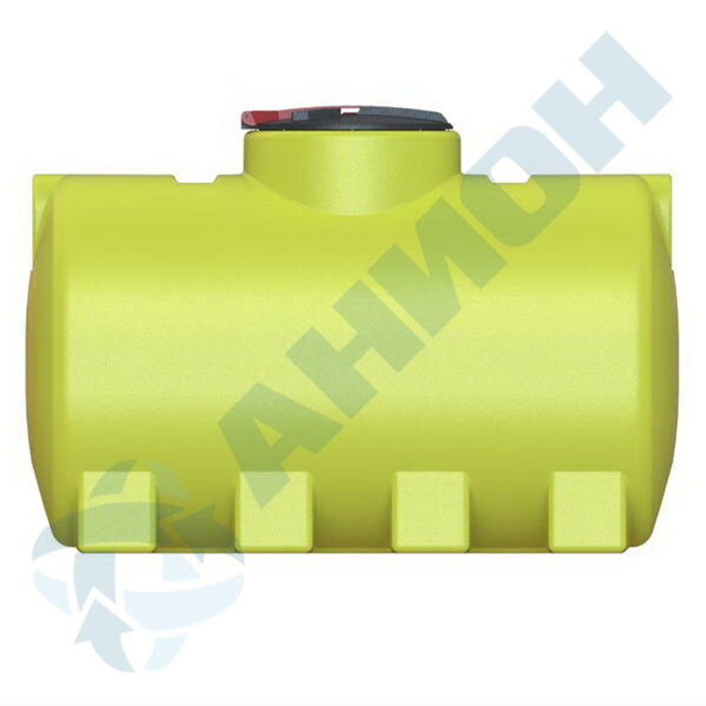 Емкость 750 л МН с откидной крышкой с  клапаном Анион 750 л. горизонтальная (1515x760x1025см;желтый) - арт.559543