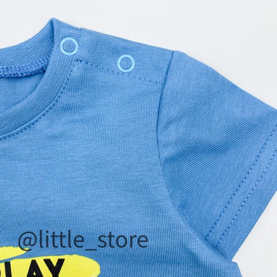 Футболка хлопковая, Темно-голубая