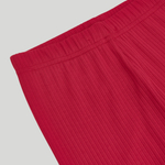 Ribbed Stirrup Leggings Mandevilla Red