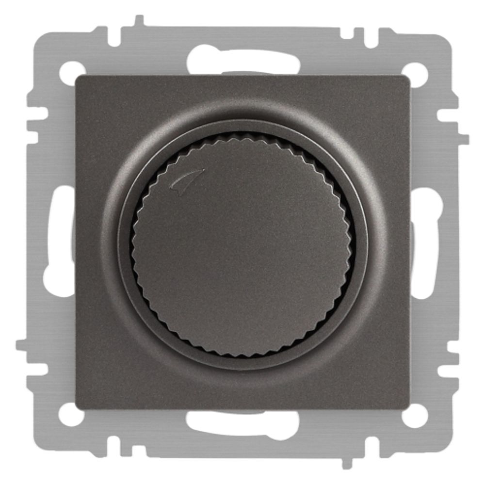 Светорегулятор Intro Accent 6-401-07 поворотный, 600Вт 230В, IP20, СУ, графит | 