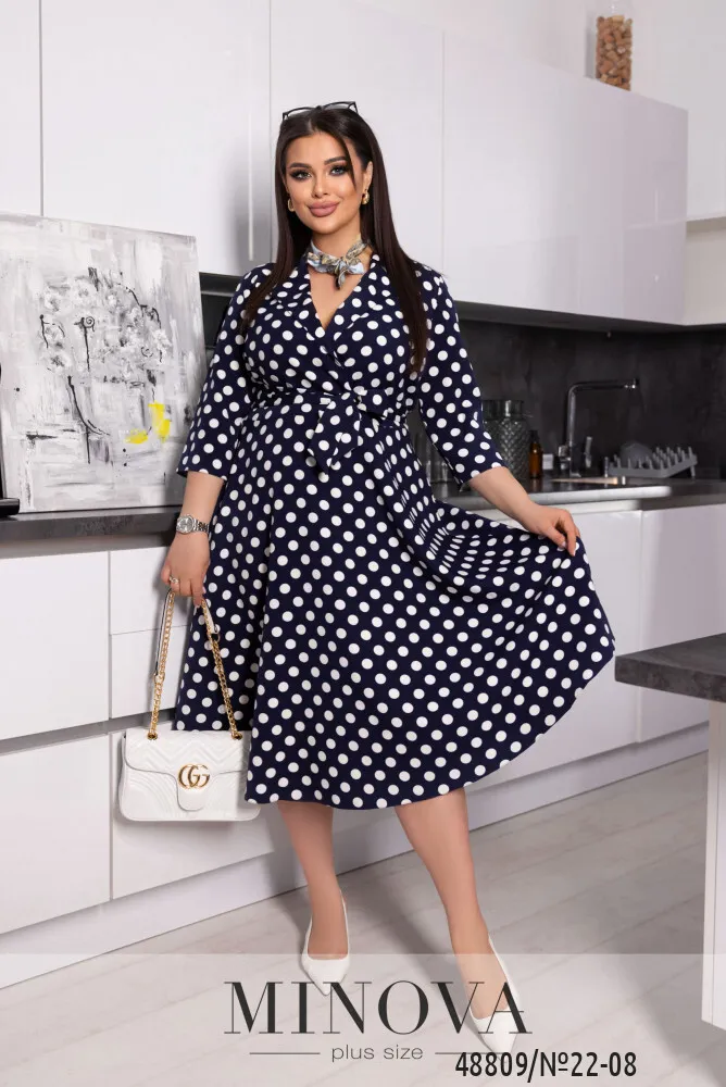 Платье 22-08-Синий Minova