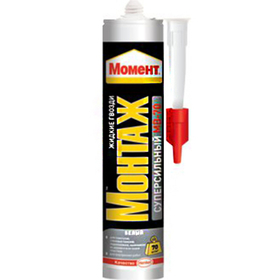 Клей монтажный Момент Монтаж Суперсильный Мвп-70 белый 400 мл