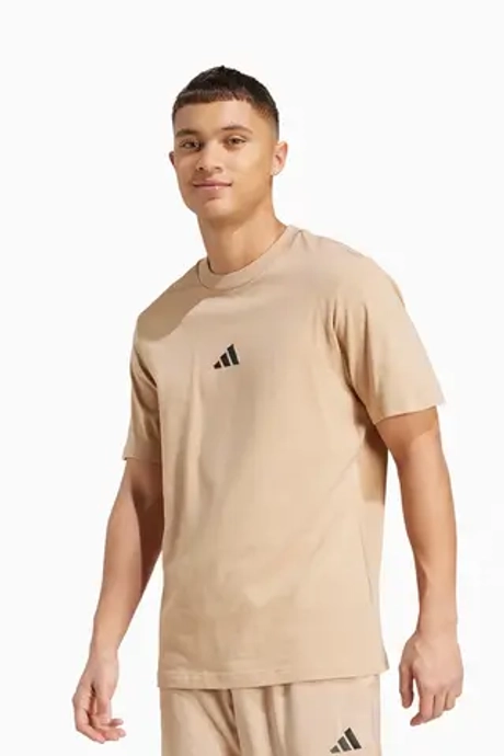 Футболка adidas Essentials Small Logo Single - бежевый