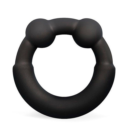 Черное эрекционное силиконовое кольцо 3,3см Bior Toys Sex Expert SEM-55279