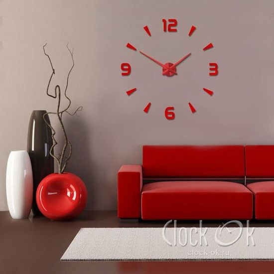 Настенные 3D часы Divide