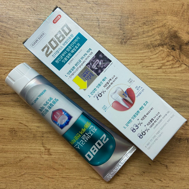 Зубная паста Dental Clinic 2080 Gingivalis Herbal Mint Toothpaste укрепляет десны натуральная мята 120 г