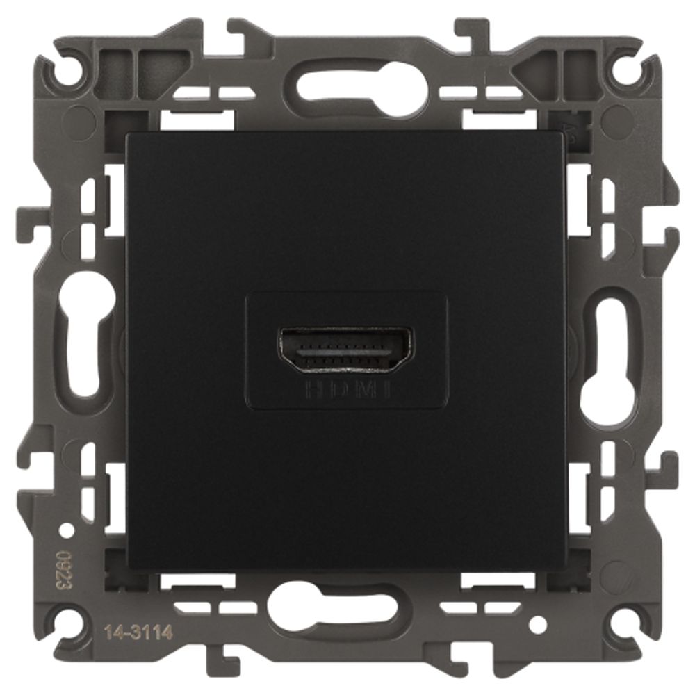 Розетка ЭРА Elegance 14-3114-05 HDMI IP20 антрацит | Эра Elegance