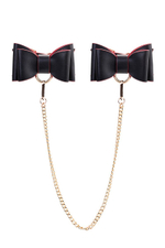 Черно-красный бондажный набор Bow-tie