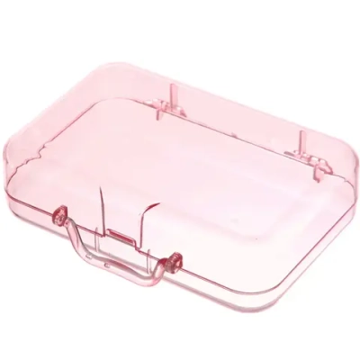 Шкатулка пластиковая «KiKi HAUS», чемоданчик, цвет розовый, 17.8*11.8*5см (в пакете)