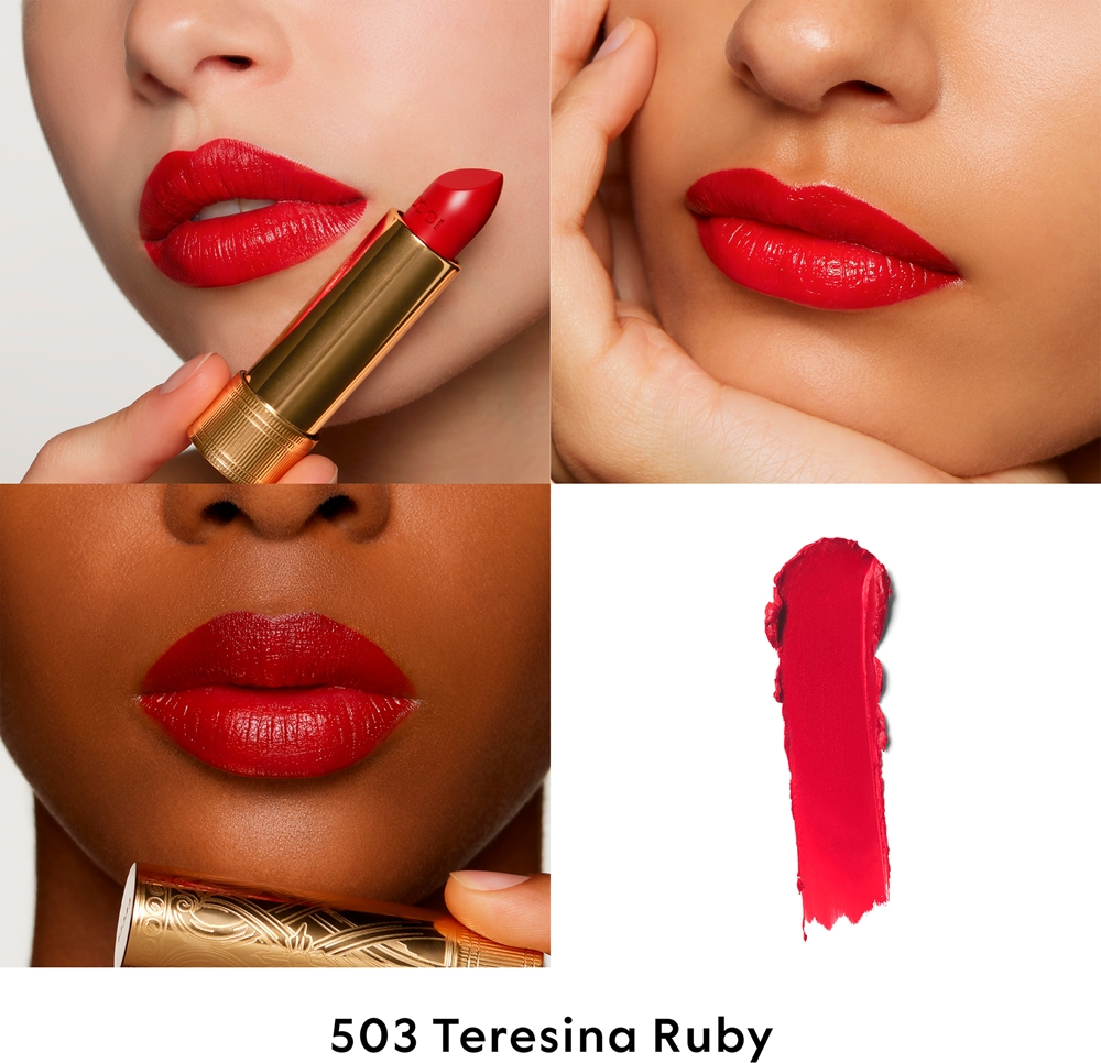 Gucci Gucci Beauty Rouge a Levres Satin Lipstick - Бархатная помада оттенок 503 Teresina Ruby, 3 g
