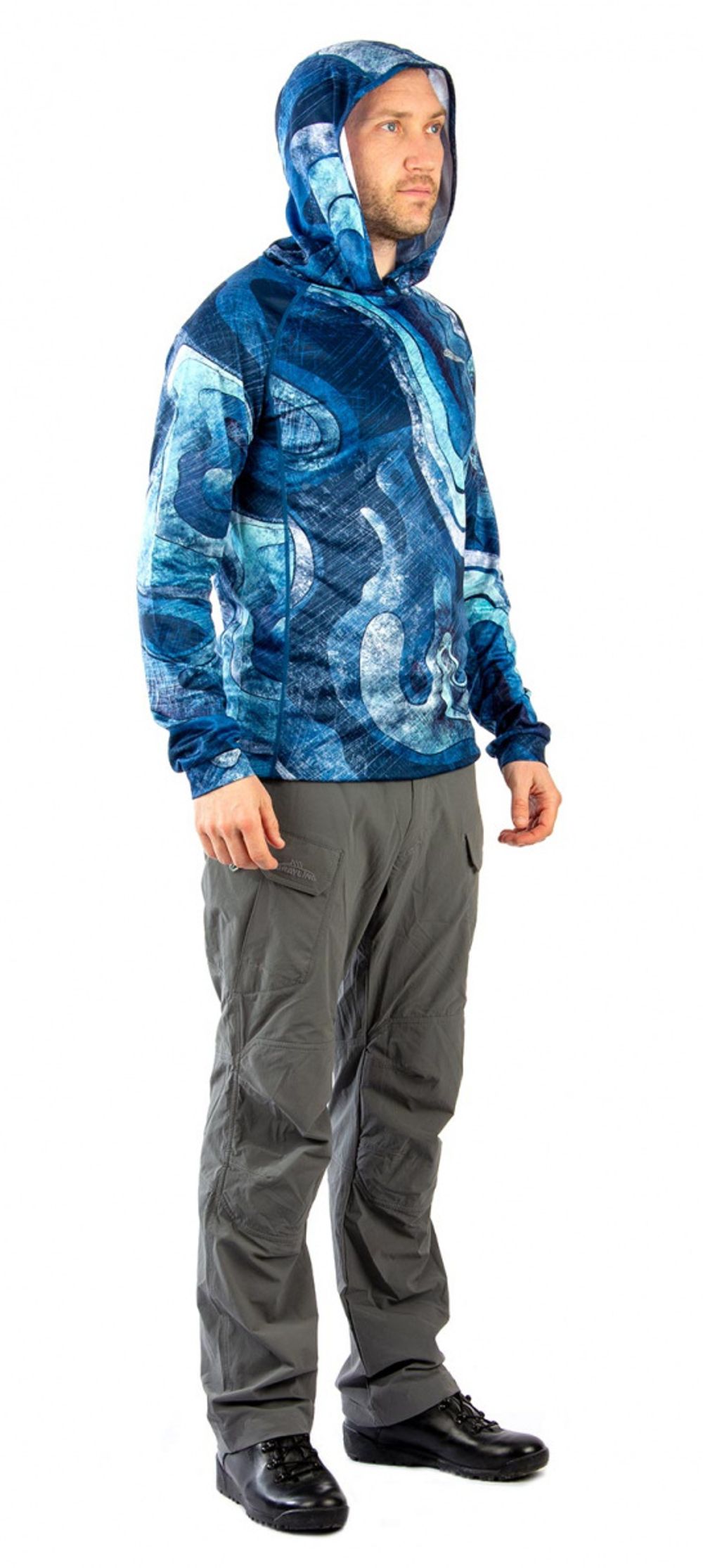 Лонгслив с капюшоном Sargan (Сарган) (Рифы)