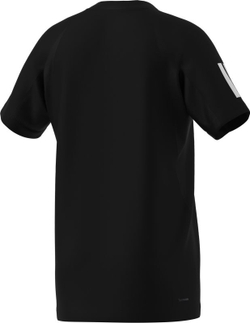 Детская теннисная футболка Adidas Club 3 Stripes Tennis - Black