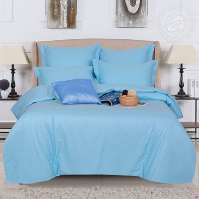 Пододеяльник из поплина 205*215 Голубой 977 АРТПОСТЕЛЬ