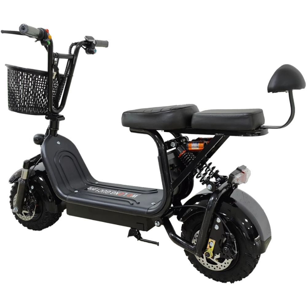 Электроскутер CityCoco WOLONG C1 PRO offroad 48V 11Ah 800W Черный