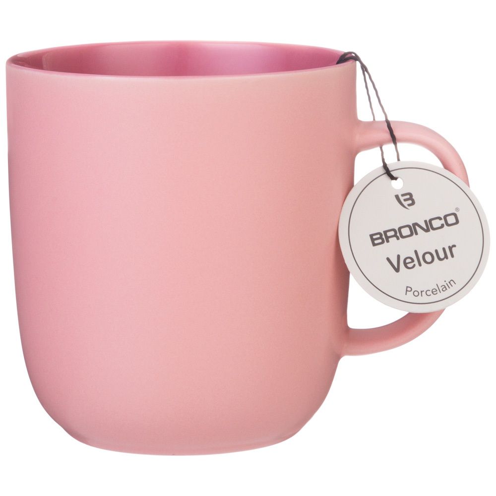 КРУЖКА "VELOUR" 400МЛ ПУДРОВАЯ (МАЛ=4ШТ./КОР=24ШТ.)