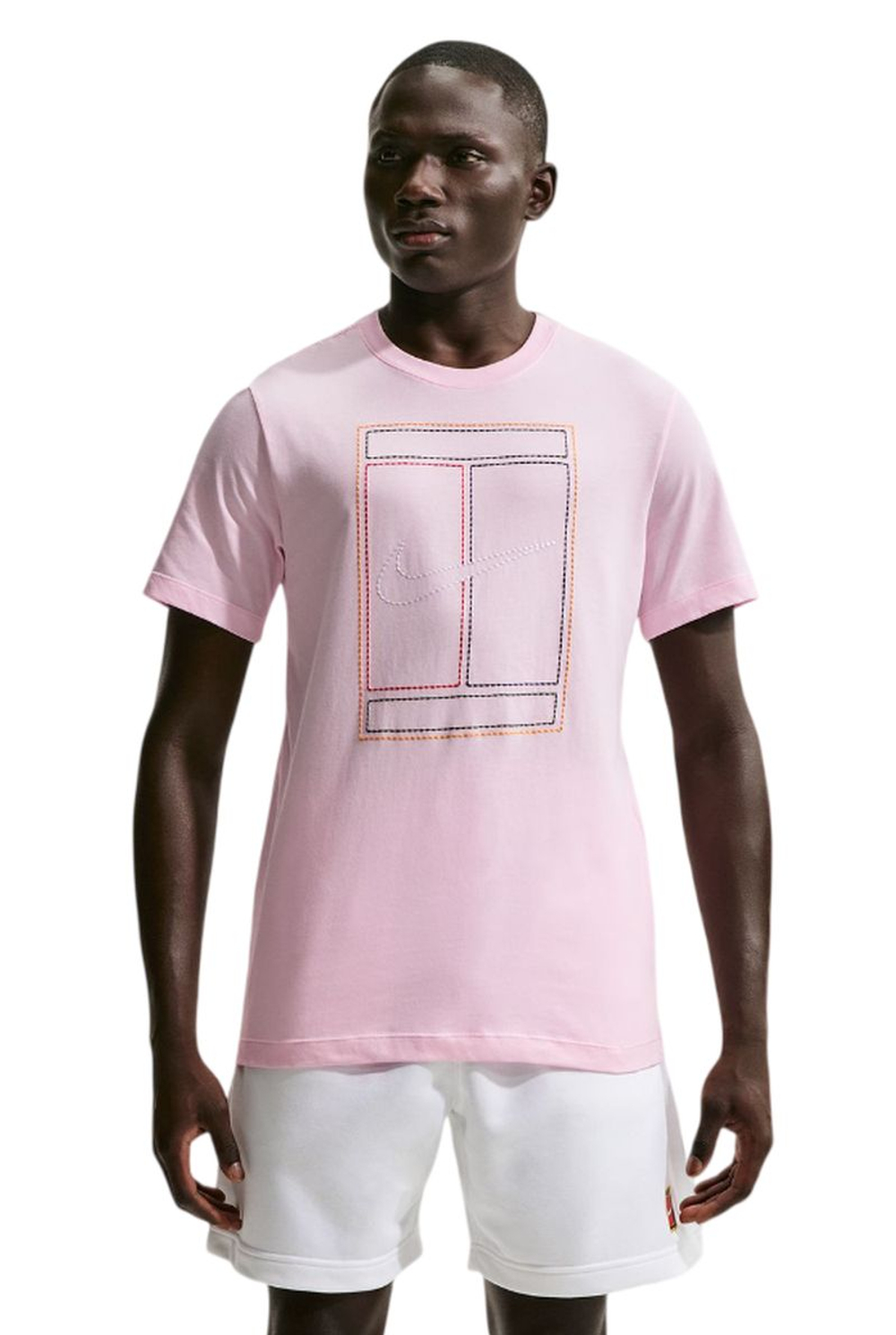 Теннисная футболка Nike Court Heritage Tennis - pink foam