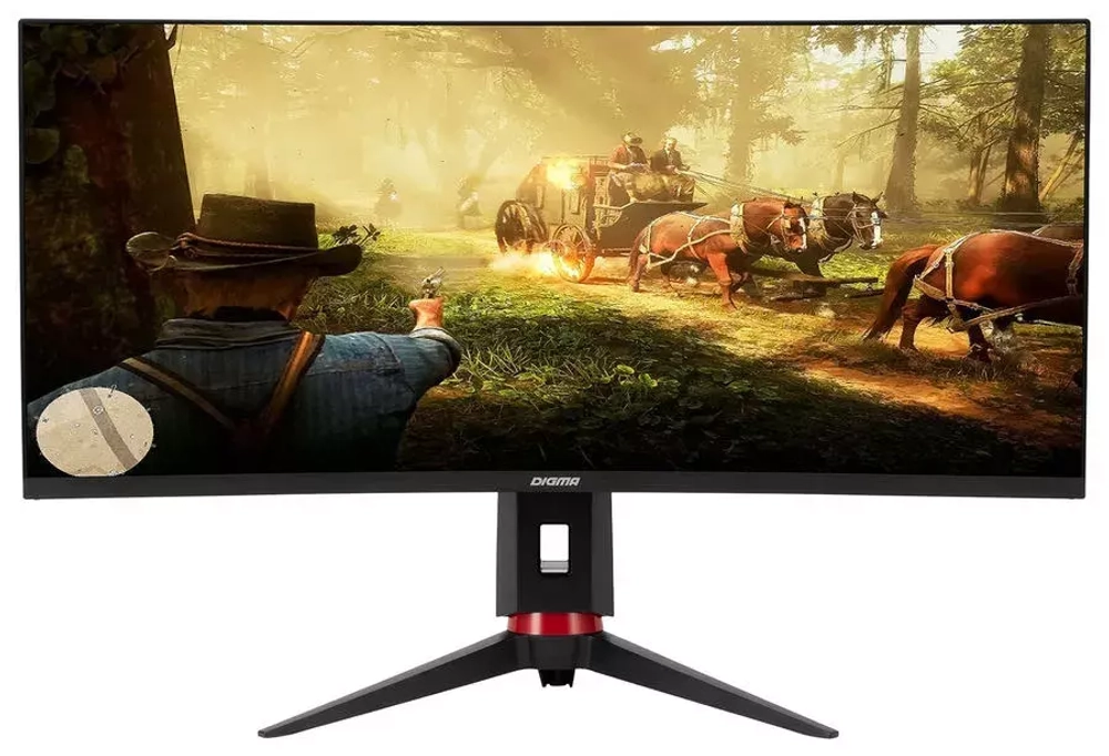 Монитор 34" Digma DM-MONG3410 черно-красный