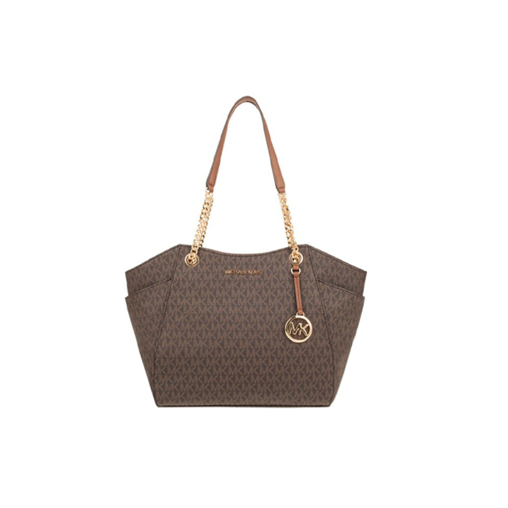 Сумка MICHAEL KORS MK Jet Set LOGO Tote, 35F8GTVE7B-BROWN