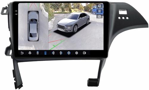 Магнитола для Toyota Prius 30 2009-2015 (правый руль) - FarCar BX10-360-9539F2 монитор 10.36" 2K QLED на Android 13, Быстрая, CarPlay, 4G SIM-слот, 4 камеры в комплекте