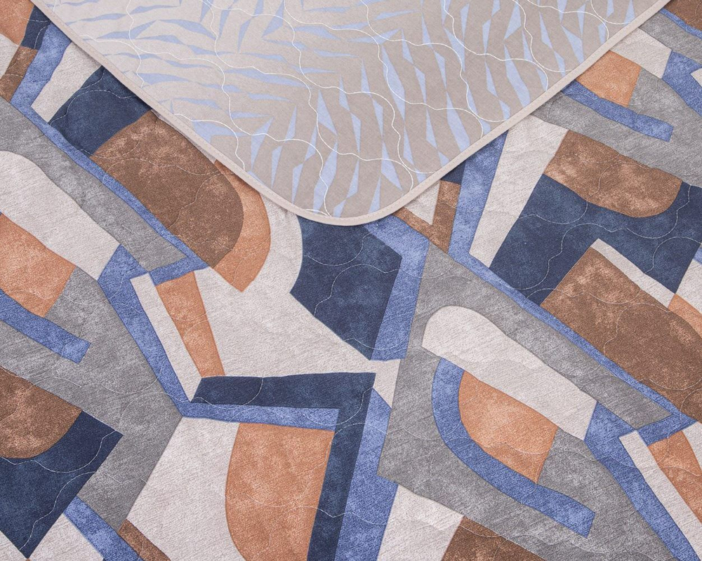 Покрывало на кровать, стеганое, бязь, хлопок с размерами 215х220