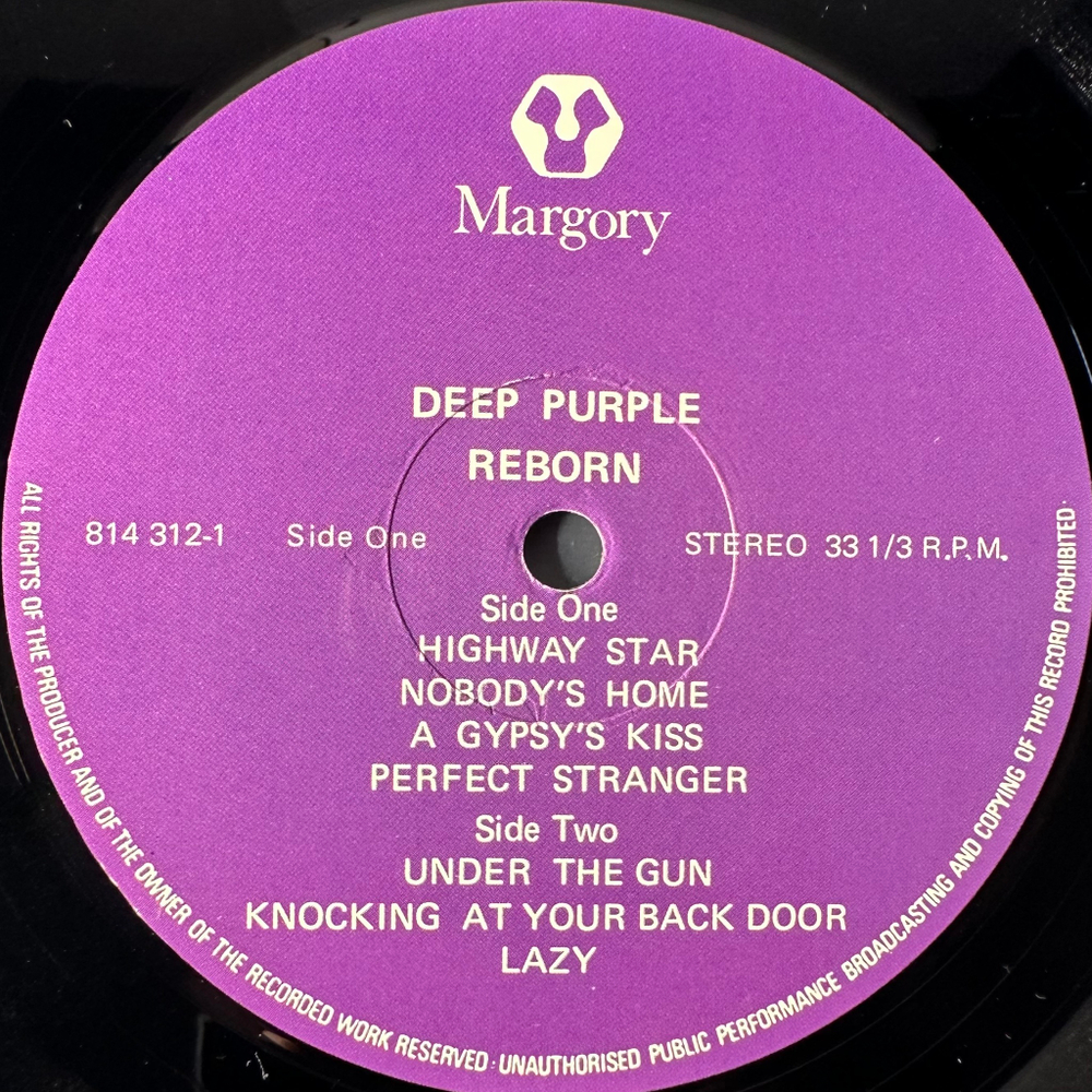 Deep Purple – Reborn 2LP (США 1985г.)