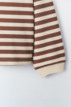 ZARA ФУТБОЛКА В ПОЛОСКУ С КАРМАНОМ - LIMITED EDITION, ПОЛОСКИ