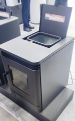 Воздухогрейный пеллетный камин ZOTA A6H13 black