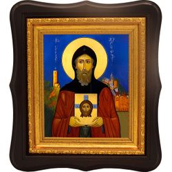 Антоний Марткопский Иверский преподобный. Икона на холсте.