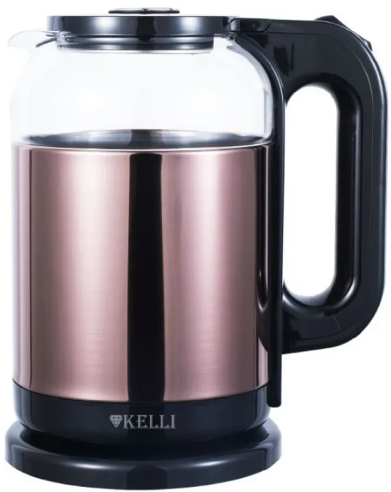 Чайник электрический 1,8л бронзовый Келли KL-1807
