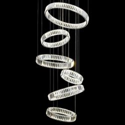 Citilux Чезаре CL338661 LED Люстра хрустальная с пультом Хром