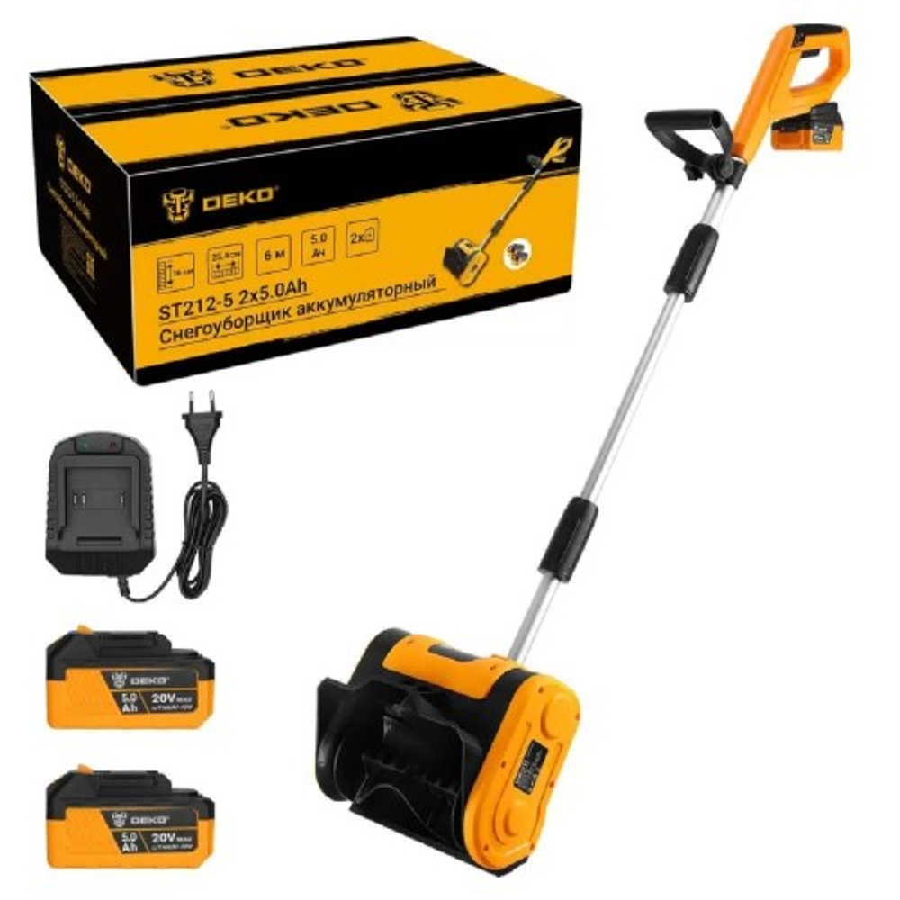 Снегоуборщик (электролопата) аккумуляторный DEKO ST212-5 083-4442