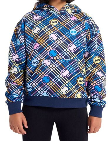 Детская теннисная куртка Australian Open Geometric Hoodie