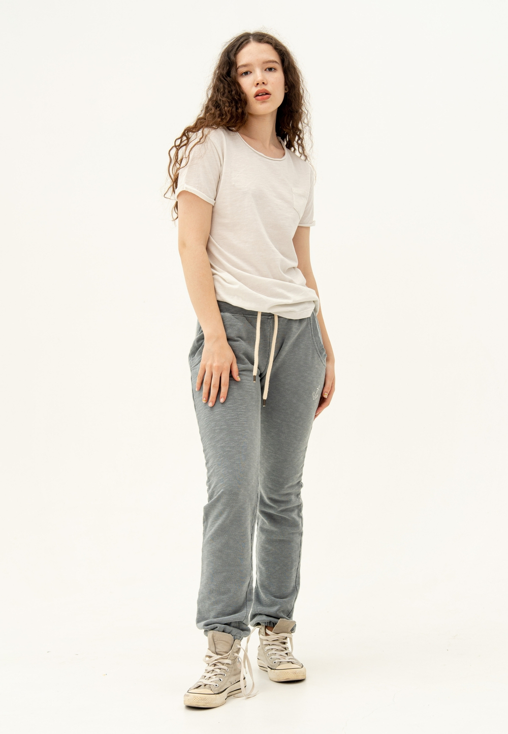 Футболка Bowery NYC однотонная Slub Sugar White