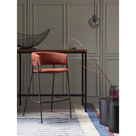 Барный стул Helning, терракотовое букле