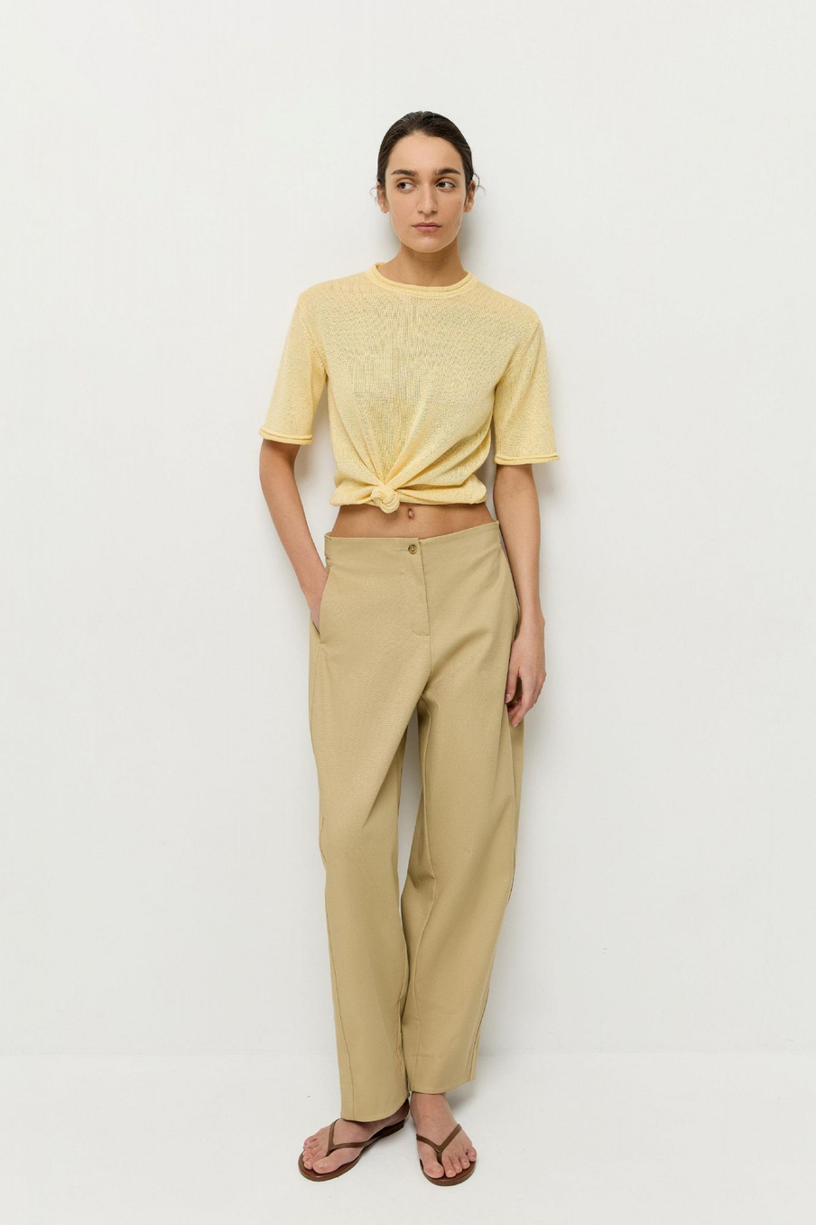 Джемпер-футболка из вискозы с хлопком