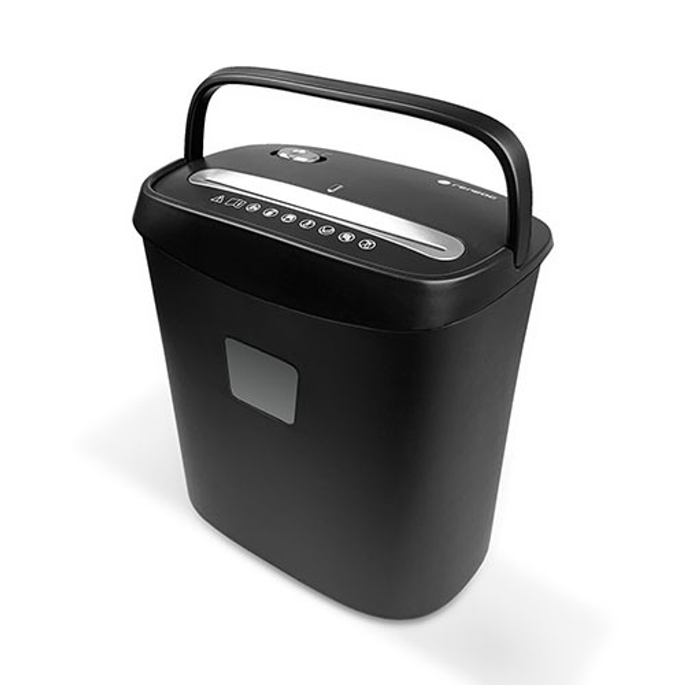 ГЕЛЕОС Шредер УД15-4, DIN P-4 (4 ур-нь секр.), фрагмент 3,9х35мм, 8-10 лист (70г/м2), скобы, 15 литров