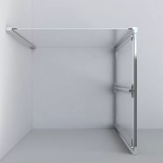 Душевой уголок Vincea Garda VSR-1G9090CL 90x90 стекло прозрачное/профиль хром
