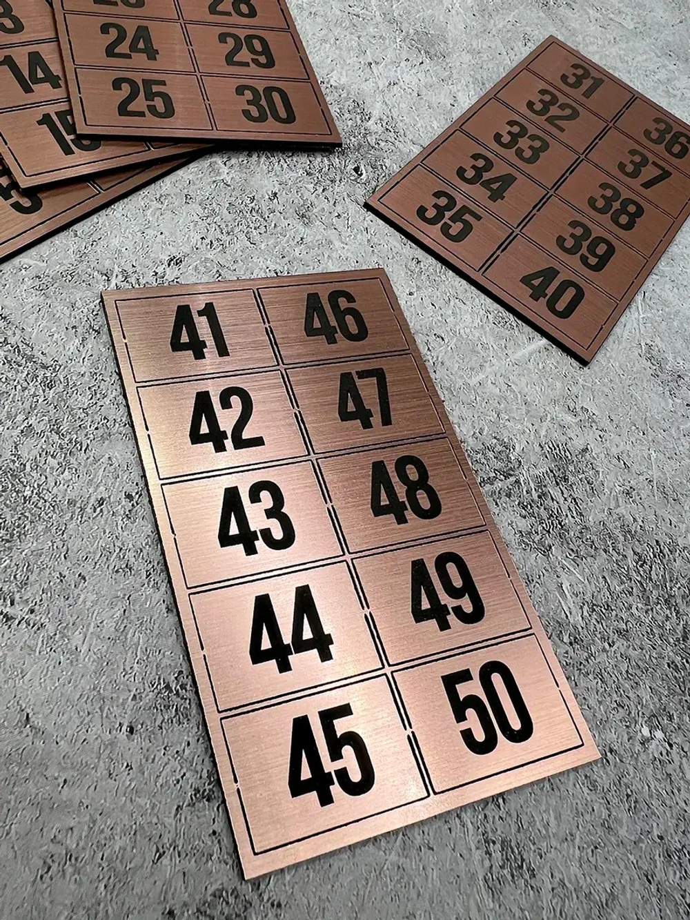 Нумерация на шкафчики, набор