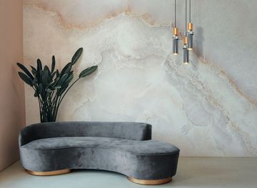 Подвесной светильник MOD303PL-01CFL3 золото/серый Palette Maytoni