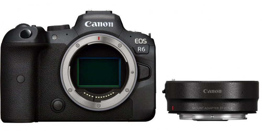 Canon EOS R6 Body Black + Canon Mount Adapter EF-EOS R
