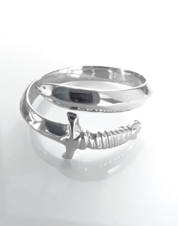 Печатка Эстерелла, серебро, 925 проба, родирование/Ф