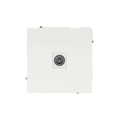 Розетка TV одиночная, KANT, белая магнолия