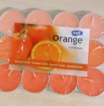 Набор ароматических свечей Selja, 12 свечей, парафин/ароматизатор апельсин