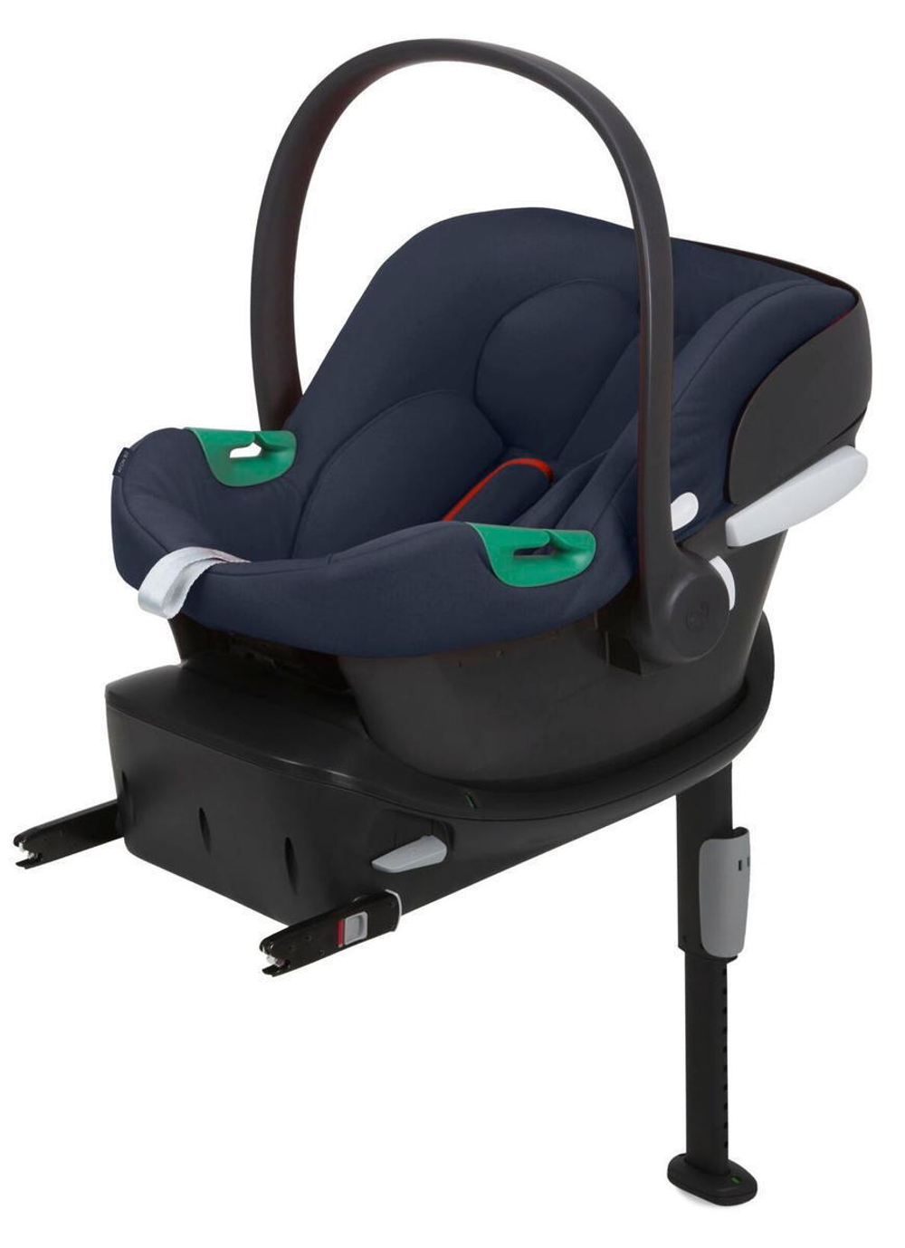 Коляска Cybex Priam IV Chrome Brown complete Aton B2 Bay Blue Base One 4 в 1 Leaf Green