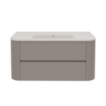 Тумба под раковину Vincea Alto 1000 подвесная, 2 выкатных ящика soft close, светло-серый матовый