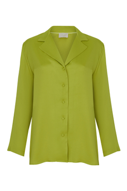 Рубашка с длинным рукавом лайм