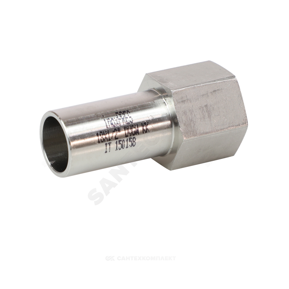 Переход сталь нерж AISI 316L Дн 15х1/2" Ру16 труба/ВР Inoxpres RM 269102015