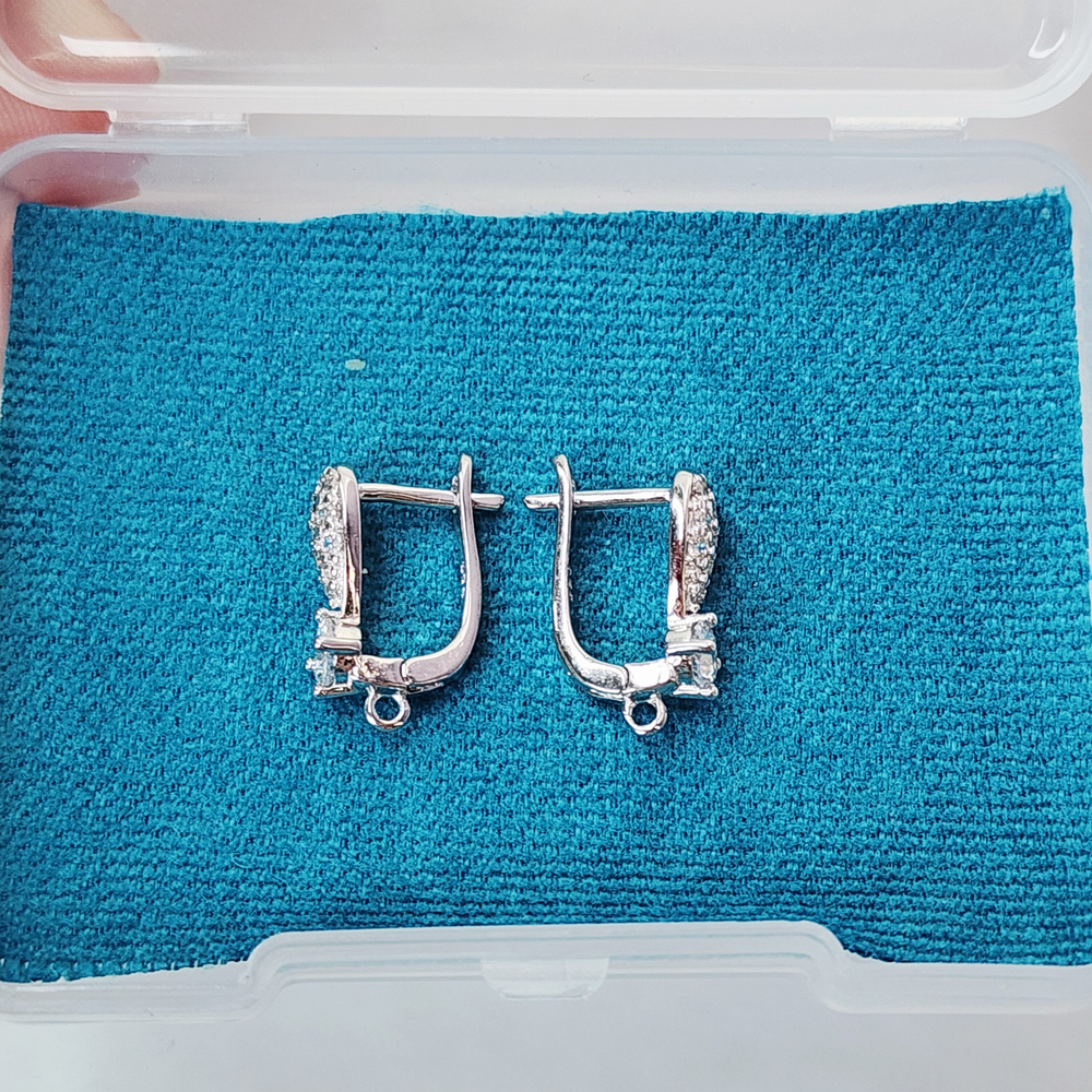 Ювелирные швензы, английский замок, родий, люкс фурнитура